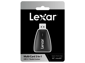 Lexar Multi Card 2 in 1 USB3.1 Card Reader Lexar Multi Card 2 in 1 USB3.1 Card Reader