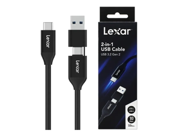 Lexar 2-in-1 USB 3.2 Gen 2 Type-C Cable