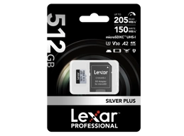 Lexar 512GB Micro SDXC Professional Silver Plus