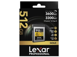 Lexar 512GB Professional CFexpress Type B Gold Series