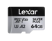 Lexar 64GB Silver Plus Micro SDXC Professional
