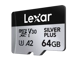 Lexar 64GB Silver Plus Micro SDXC Professional