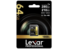 Lexar 64GB SDXC Professional 1800x (280MB/s)