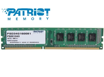 Patriot 4GB DDR3 1600MHz DIMM