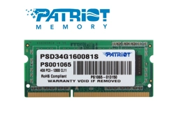 Patriot 4GB DDR3L 1600MHz Notebook SODIMM 1.35V