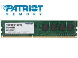 Patriot 8GB DDR3 1600MHz Desktop DIMM 1.5V