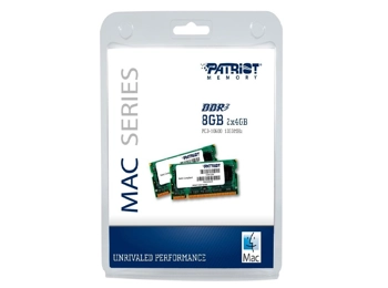 Patriot 8GB 2x4GB DDR3 1333MHz SODIMM Kit For Apple Mac Patriot 8GB 2x4GB DDR3 1333MHz SODIMM Kit For Apple Mac