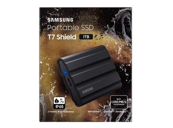Samsung 1TB T7 Shield Portable SSD USB3.2 (Black)