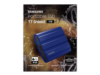 Samsung 1TB T7 Shield Portable SSD USB3.2 (Blue)