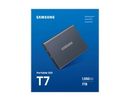 Samsung 1TB T7 USB3.2 Portable SSD (Gray)