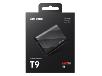 Samsung 1TB T9 Portable SSD USB3.2 (Black)