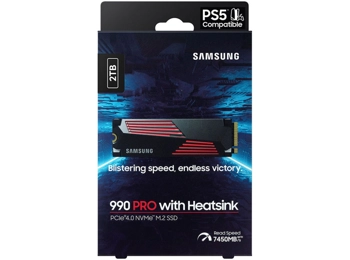 Samsung 2TB 990 PRO M.2 NVMe SSD with Heatsink