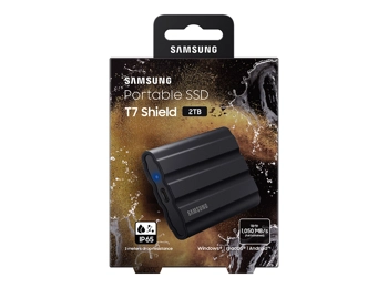 Samsung 2TB T7 Shield Portable SSD USB3.2 (Black)