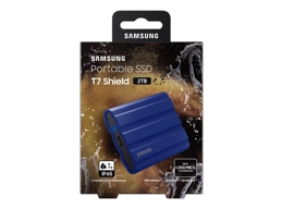 Samsung 2TB T7 Shield Portable SSD USB3.2 (Blue)