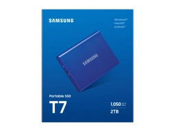 Samsung 2TB T7 USB3.2 Portable SSD (Blue)