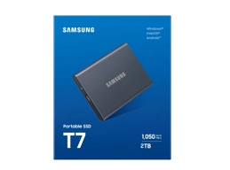 Samsung 2TB T7 USB3.2 Portable SSD (Gray)