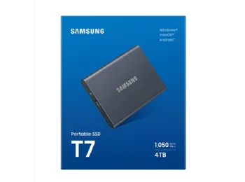 Samsung 4TB T7 USB3.2 Portable SSD (Gray)