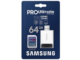 Samsung 64GB PRO Ultimate SDXC with USB Adapter