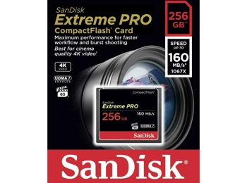 SanDisk 256GB Extreme Pro Compact Flash 160MB/s