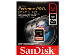 SanDisk 512GB Extreme PRO SDXC R200/W140