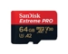 SanDisk 64GB Extreme PRO Micro SDXC R200/W140