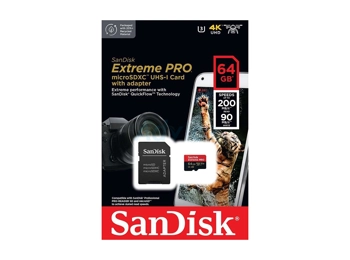 SanDisk 64GB Extreme PRO Micro SDXC R200/W140