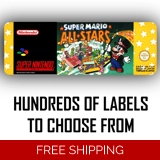 X6 REPLACEMENT PAL CART LABELS - SNES ..