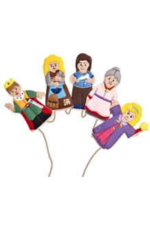 Cinderella finger puppets
