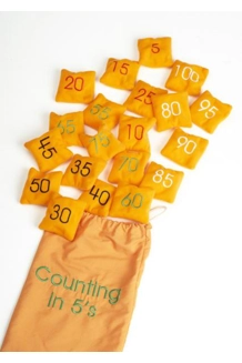 Counting in 5's bean Bags
