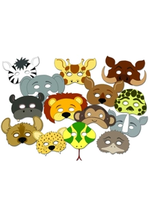 Wild Animal Mask Set