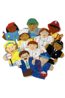 People who help us hand pupp..