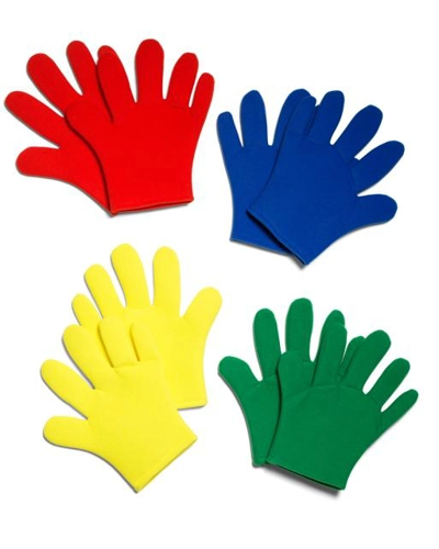 Storygloves - red , yellow, green, blue