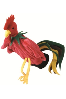 Cockerel hand puppet