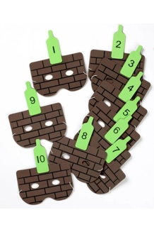 Ten green bottles ..