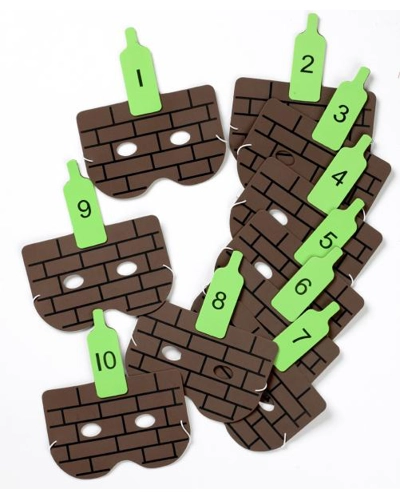 Ten green bottles masks