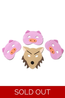 The Three Pigs mask set