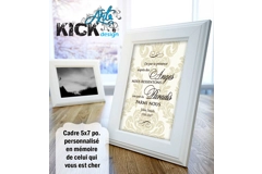 In memory frame / Cadre pour mémoire