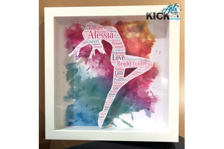 Word Art Frame / Cadre d'art..