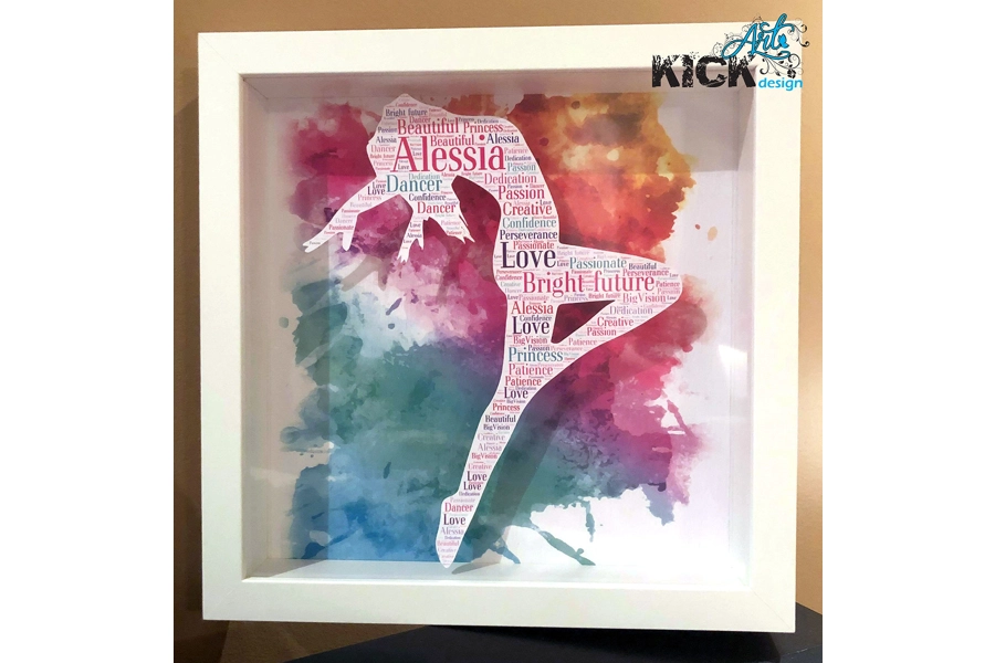 Word Art Frame / Cadre d'art de mots