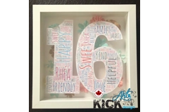 Word Art Frame / Cadre d'art de mots