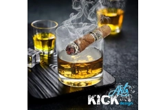 Whiskey Glass personalized + Cigar Holder / Verre à whisky personnalisé + porte-cigare