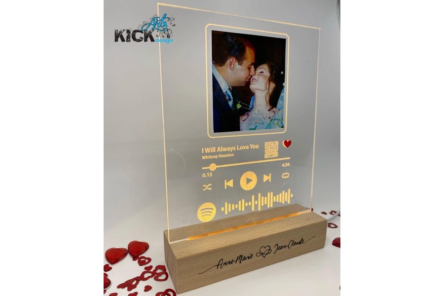 Lighted Frame with Song..