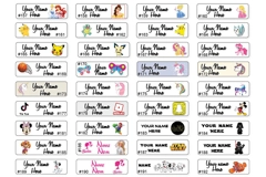 Labels Personalized / Etiquettes personnalisées