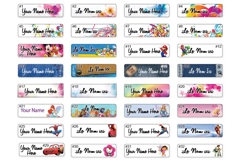 Labels Personalized / Etiquettes personnalisées