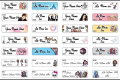 Labels Personalized / Etiquettes personnalisées