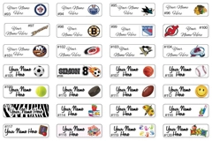 Labels Personalized / Etiquettes personnalisées