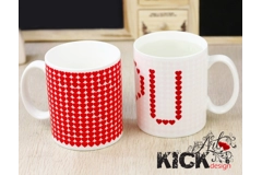Magic Mug Heart I LOVE U