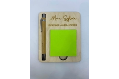 Post-it Stand + Pen engraved