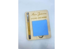 Post-it Stand + Pen engraved