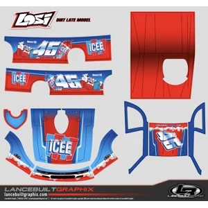 Losi 22 Fantasy Dirt Latemodel Wraps